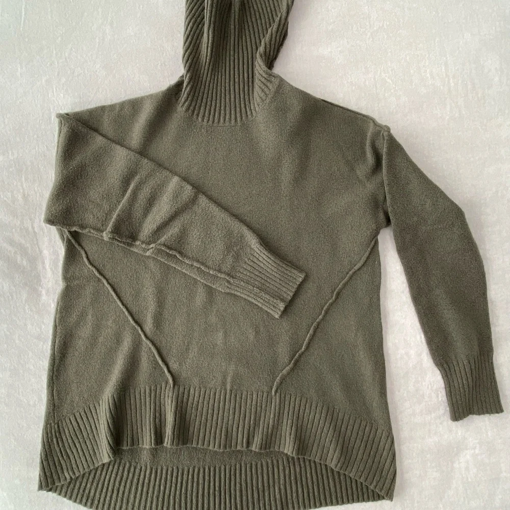 Olive Green Turtleneck Sweater - Picture 3 of 3